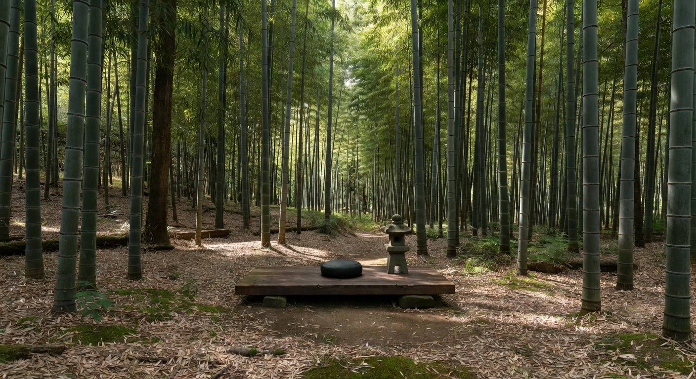 夏の竹林